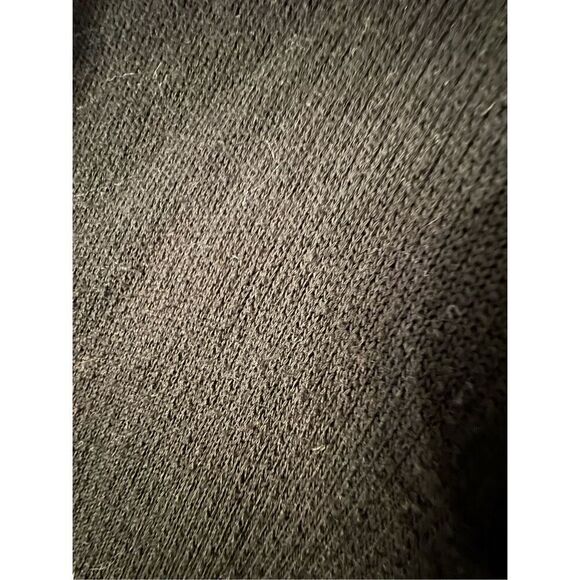 Mk Michael Kors black waffle knit sweater hooded plus 1x rhinestone bling - Picture 3 of 5